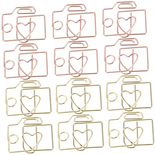 CONGARTENO 20 Stück Teiliges Mini Metall Büroklammer in Gold und Roségold Kleine Kreative Dokumenten Bastelclips mit Starker Klammerkraft Vielseitig Einsetzbar für Büro Schule und Dekoration CONGARTENO 20 Stück Teiliges Mini Metall Büroklammer in Gold und Roségold Kleine Kreative Dokumenten Bastelclips mit Starker Klammerkraft Vielseitig Einsetzbar für Büro Schule und Dekoration von CONGARTENO