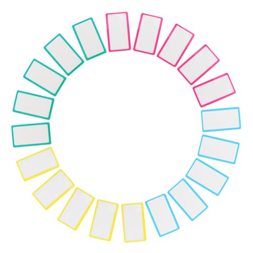 CONGARTENO 20 Stück Teiliges Wiederverwendbare Nano trockenlösch etiketten Abwischbare Aufkleber mit Haftkleber Bunte Rahmen Wiederverwendbar Beschreibbar Flexibel für Schule Büro CONGARTENO 20 Stück Teiliges Wiederverwendbare Nano trockenlösch etiketten Abwischbare Aufkleber mit Haftkleber Bunte Rahmen Wiederverwendbar Beschreibbar Flexibel für Schule Büro von CONGARTENO