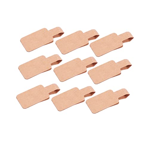 CONGARTENO 200 Stück Klebeetiketten aus Kraftpapier Quadratische Blanko Preisschilder für Ringe Halsketten und Armbänder Selbstklebende Preisanhänger für Schmuck Geeignet für Laden Büro und CONGARTENO 200 Stück Klebeetiketten aus Kraftpapier Quadratische Blanko Preisschilder für Ringe Halsketten und Armbänder Selbstklebende Preisanhänger für Schmuck Geeignet für Laden Büro und von CONGARTENO