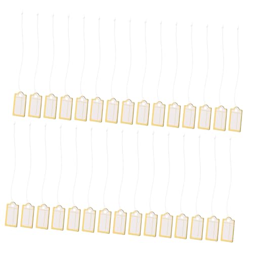 CONGARTENO 200 Stück Kleine Preisschilder für Schmuck und Kleidung Robuste Papieranhänger mit Goldfaden Wiederbeschreibbare Etiketten für Einzelhandel für Schmuck Ladenpräsentation CONGARTENO 200 Stück Kleine Preisschilder für Schmuck und Kleidung Robuste Papieranhänger mit Goldfaden Wiederbeschreibbare Etiketten für Einzelhandel für Schmuck Ladenpräsentation von CONGARTENO