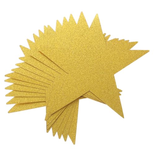CONGARTENO 24 Stück Glitzerstern Papier Ausschnitte Dekorative Sterne für Pinnwand Klassenzimmer Diy Bastelprojekte Kreative Wanddekoration Party und Filmabend Dekoration CONGARTENO 24 Stück Glitzerstern Papier Ausschnitte Dekorative Sterne für Pinnwand Klassenzimmer Diy Bastelprojekte Kreative Wanddekoration Party und Filmabend Dekoration von CONGARTENO