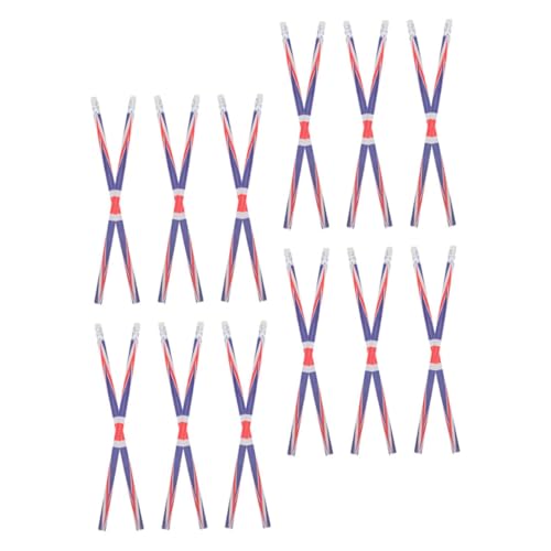 CONGARTENO 24 Stück Teiliges Britische Flagge Buntstifte mit Radiergummi Glattes Schreiben Holzstifte für Schule Büro Kreative Projekte und Feiertagsdekoration von CONGARTENO