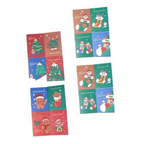 CONGARTENO 24 Stück Teiliges Weihnachts Notizbuch Softcover Notizblöcke mit Gingerbread Weihnachtsbaum Weihnachtsstrumpf Design Tragbare Kleine Notizhefte für Planer Tagebuch CONGARTENO 24 Stück Teiliges Weihnachts Notizbuch Softcover Notizblöcke mit Gingerbread Weihnachtsbaum Weihnachtsstrumpf Design Tragbare Kleine Notizhefte für Planer Tagebuch von CONGARTENO
