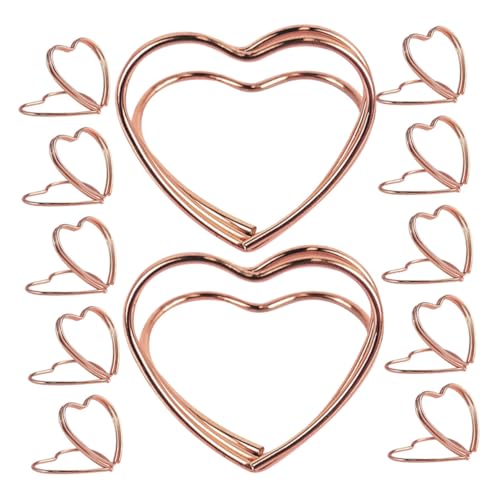 CONGARTENO 25 Stück Herzförmige Metall Memo und Kartenhalter Roségold Vielseitiger Tischkartenhalter für Hochzeit Büro Fotos Visitenkarten und Notizen Kompakter Dekorationsclip für CONGARTENO 25 Stück Herzförmige Metall Memo und Kartenhalter Roségold Vielseitiger Tischkartenhalter für Hochzeit Büro Fotos Visitenkarten und Notizen Kompakter Dekorationsclip für von CONGARTENO