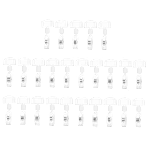 CONGARTENO 25 Stück Teiliges Transparenter mit Clipfunktion Verstellbare Werbe Preisschild clips für Einzelhandel Supermarkt und Büro Vielseitig Einsetzbar für Schilder und Etiketten CONGARTENO 25 Stück Teiliges Transparenter mit Clipfunktion Verstellbare Werbe Preisschild clips für Einzelhandel Supermarkt und Büro Vielseitig Einsetzbar für Schilder und Etiketten von CONGARTENO