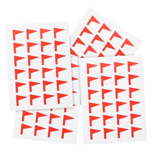 CONGARTENO 288 Stück Selbstklebende Rote Flaggen Etiketten aus Papier Ablösbare Label Sticker für Büro Schule und Haushalt Praktische Dekorative Markierungsaufkleber ohne Rückstände CONGARTENO 288 Stück Selbstklebende Rote Flaggen Etiketten aus Papier Ablösbare Label Sticker für Büro Schule und Haushalt Praktische Dekorative Markierungsaufkleber ohne Rückstände von CONGARTENO
