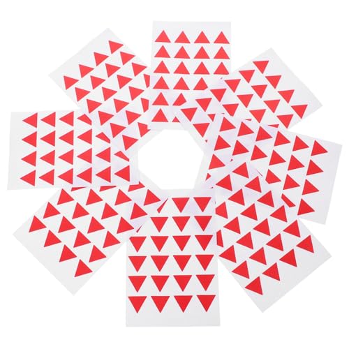 CONGARTENO 288 Stück Teiliges Rotes Dreieck Label Sticker Selbstklebend Kleine Klassifizierungsaufkleber Sichtbar Vielseitig Einsetzbar für Büro Schule und Zuhause Praktische CONGARTENO 288 Stück Teiliges Rotes Dreieck Label Sticker Selbstklebend Kleine Klassifizierungsaufkleber Sichtbar Vielseitig Einsetzbar für Büro Schule und Zuhause Praktische von CONGARTENO