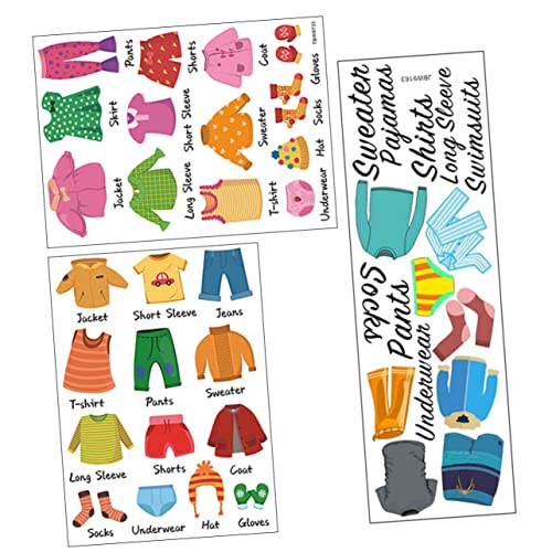 CONGARTENO 3 Blätter Kleiderschrank Etiketten für PVC Kleidung Klassifizierungsaufkleber Abwischbar Langlebig für Kinderzimmer Organisation und Einfache Sortierung CONGARTENO 3 Blätter Kleiderschrank Etiketten für PVC Kleidung Klassifizierungsaufkleber Abwischbar Langlebig für Kinderzimmer Organisation und Einfache Sortierung von CONGARTENO