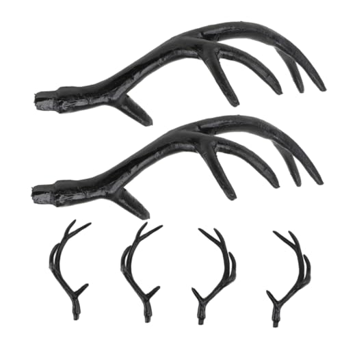 CONGARTENO 3 Paar Halloween Geweih Stirnband Diy Tierhörner Kopfzierde Kreativ Zubehör für Cosplay Kostüm Party Festliche Verkleidung von CONGARTENO