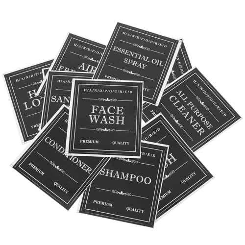 CONGARTENO 3 Sätze Wasserdichte Shampoo Flaschen Aufkleber Selbstklebend Öl und Waschbeständig für Badezimmer und Küche Praktische Beschriftung für Pumpflaschen und Nachfüllbehälter CONGARTENO 3 Sätze Wasserdichte Shampoo Flaschen Aufkleber Selbstklebend Öl und Waschbeständig für Badezimmer und Küche Praktische Beschriftung für Pumpflaschen und Nachfüllbehälter von CONGARTENO