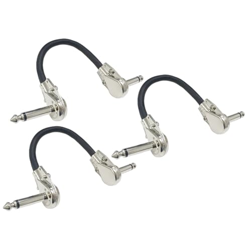 CONGARTENO 3 Stück Teiliges Flaches Gitarren effektkabel mit Versilberten Steckern Leichtes Langlebiges Patchkabel für Elektrische Gitarre Geräuscharm als Gitarrenzubehör und Ersatzteil CONGARTENO 3 Stück Teiliges Flaches Gitarren effektkabel mit Versilberten Steckern Leichtes Langlebiges Patchkabel für Elektrische Gitarre Geräuscharm als Gitarrenzubehör und Ersatzteil von CONGARTENO