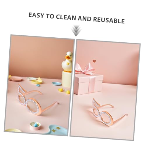 CONGARTENO 3 Stück Teiliges Geburtstag Brillen Rosegold Zahlenform Lustige Partybrillen Fotorequisiten Wiederverwendbar Für Feier Accessoire von CONGARTENO