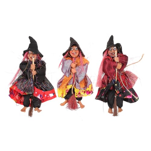 CONGARTENO 3 Stück Teiliges Halloween Hexenbesen Dekor Gruseliges Haunted House Requisit Kompakt für Halloween Party Szenegestaltung und Stimmungsvolle Raumdekoration CONGARTENO 3 Stück Teiliges Halloween Hexenbesen Dekor Gruseliges Haunted House Requisit Kompakt für Halloween Party Szenegestaltung und Stimmungsvolle Raumdekoration von CONGARTENO