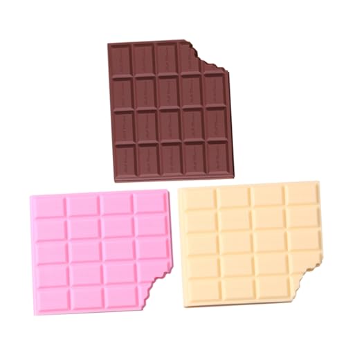 CONGARTENO 3 Stück Teiliges Notizblock Schokoladenform Kreatives Schreibpad mit Glattem Papier Vielseitig für Schule Büro in Braun Beige Rosa CONGARTENO 3 Stück Teiliges Notizblock Schokoladenform Kreatives Schreibpad mit Glattem Papier Vielseitig für Schule Büro in Braun Beige Rosa von CONGARTENO