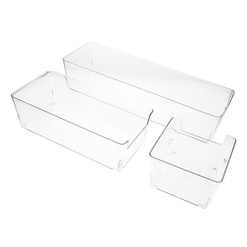 CONGARTENO 3 Stück Teiliges Pet Aufbewahrungsbox Transparent Leichte Bruchsichere Organizer ohne Deckel für Kleinteile und Bürobedarf Praktische Sortierbox für Zuhause und Büro CONGARTENO 3 Stück Teiliges Pet Aufbewahrungsbox Transparent Leichte Bruchsichere Organizer ohne Deckel für Kleinteile und Bürobedarf Praktische Sortierbox für Zuhause und Büro von CONGARTENO