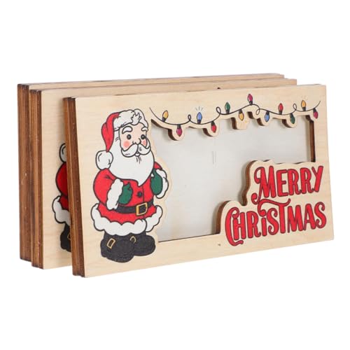 CONGARTENO 3 Stück Teiliges Weihnachts Geldbörsen aus Holz Kompakter Leichter Geld und Kartenhalter für Bargeld Visitenkarten und Fotos Praktischer Weihnachts Geschenkspender für Festliche CONGARTENO 3 Stück Teiliges Weihnachts Geldbörsen aus Holz Kompakter Leichter Geld und Kartenhalter für Bargeld Visitenkarten und Fotos Praktischer Weihnachts Geschenkspender für Festliche von CONGARTENO