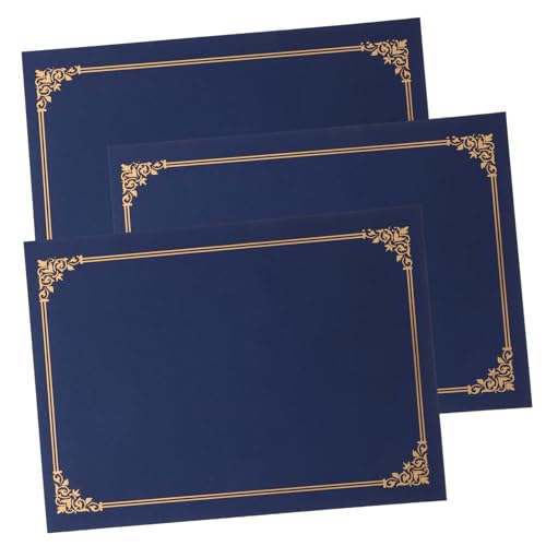 CONGARTENO 3 Stück Urkundenhüllen aus Papier Schützende Zertifikatsmappe mit Klassischem Design Langlebiger Dokumentenschutz für Auszeichnungen und Wichtige Zertifikate Geeignet für CONGARTENO 3 Stück Urkundenhüllen aus Papier Schützende Zertifikatsmappe mit Klassischem Design Langlebiger Dokumentenschutz für Auszeichnungen und Wichtige Zertifikate Geeignet für von CONGARTENO