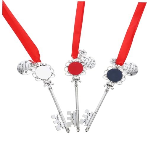 CONGARTENO 3 Stück Weihnachtsschmuck Party Weihnachts-Schlüsselanhänger Schlüsselbund Weihnachtsschlüssel Christbaumschmuck Weihnachtsdekorationen Schlüssel hängende Verzierung Zinklegierung CONGARTENO 3 Stück Weihnachtsschmuck Party Weihnachts-Schlüsselanhänger Schlüsselbund Weihnachtsschlüssel Christbaumschmuck Weihnachtsdekorationen Schlüssel hängende Verzierung Zinklegierung von CONGARTENO