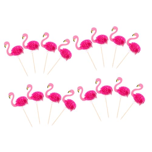 CONGARTENO 30 Stück Teiliges Hawaiianisches Party Cake Picks Tropische Tortendeko mit Flamingo Leichte Kuchenstecker für Festliche Anlässe für Geburtstag Luau und Sommerfeiern von CONGARTENO
