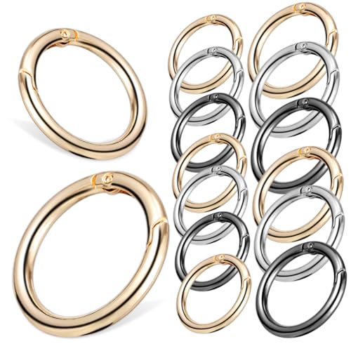 CONGARTENO 30 Stück Teiliges Metall O Ring Karabinerhaken in Farben Rostfrei Federbelastet Vielseitig Einsetzbar für Schlüsselanhänger Taschenriemen Handtaschen und Bastelarbeiten CONGARTENO 30 Stück Teiliges Metall O Ring Karabinerhaken in Farben Rostfrei Federbelastet Vielseitig Einsetzbar für Schlüsselanhänger Taschenriemen Handtaschen und Bastelarbeiten von CONGARTENO