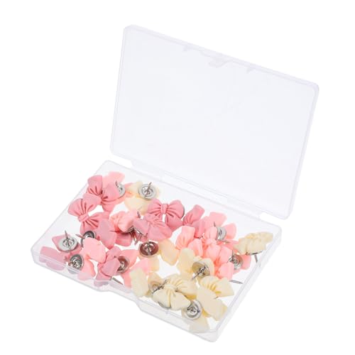 CONGARTENO 30 Stück Teiliges Resin Bow Push Pins Charmante Schleifen Form Dekorative Pinnnadeln für Büro Schule Zuhause Kleine Tragbare Büroklammern zur Effizienten Organisation von Notizen CONGARTENO 30 Stück Teiliges Resin Bow Push Pins Charmante Schleifen Form Dekorative Pinnnadeln für Büro Schule Zuhause Kleine Tragbare Büroklammern zur Effizienten Organisation von Notizen von CONGARTENO