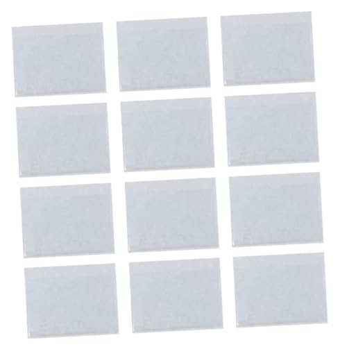 CONGARTENO 30 Stück Teiliges Transparente Selbstklebende Kartenhüllen Wiederablösbare Etikettenhalter mit Top open Design für Büro Schule Lager und Organisation von CONGARTENO