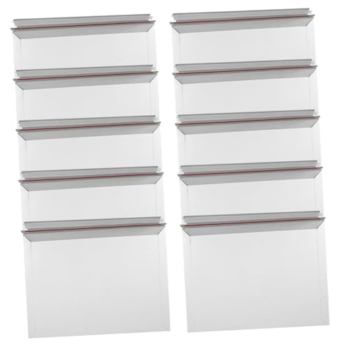 CONGARTENO 30 Stück Teiliges Versandtaschen Selbstklebend Grauweiß Dicke Papierbriefumschläge ohne Fenster Vielseitig für Dokumente Grußkarten Einladungen und Büroversand Geeignet von CONGARTENO
