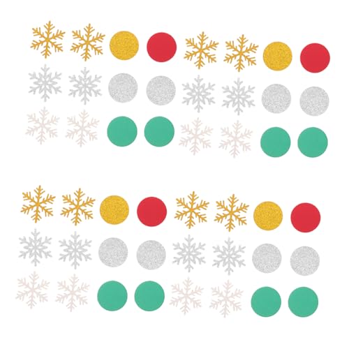 CONGARTENO 300 Stück Weihnachts Schneeflocken Konfetti Runde Glitzernde Papierstreusel Festliches Tischdekor für Weihnachts und Winterpartys Leichte und Tragbare Dekoration für CONGARTENO 300 Stück Weihnachts Schneeflocken Konfetti Runde Glitzernde Papierstreusel Festliches Tischdekor für Weihnachts und Winterpartys Leichte und Tragbare Dekoration für von CONGARTENO