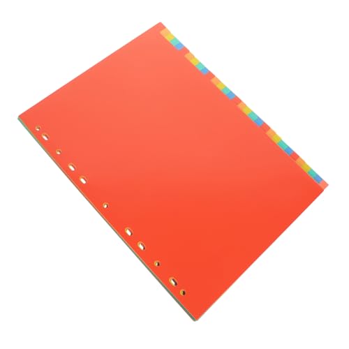 CONGARTENO 31 Blatt Kunststoff Registerblätter mit Registerkarten Langlebige Register für Ringordner Farbige Trennblätter für Schule und Büro Vielseitig Einsetzbar Reißfest und Stabil von CONGARTENO