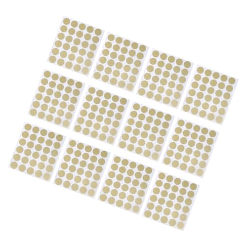 CONGARTENO 360 Stück Goldene Selbstklebende Rubbellose Aufkleber Rund für DIY Rubbelkarten Scratch off Etiketten für Spiele Belohnungen und Gewinnaktionen von CONGARTENO