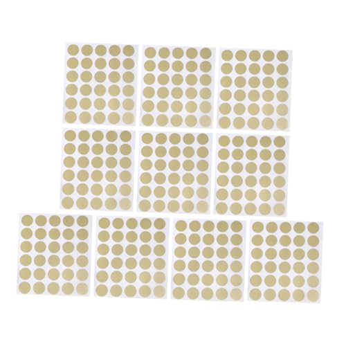 CONGARTENO 360 Stück Selbstklebende Runde Gold Scratch Off Sticker Rubbelaufkleber für Diy Belohnungskarten Hochzeits und Partyspiele Vielseitig Einsetzbare Rubbellose für Bastelprojekte von CONGARTENO