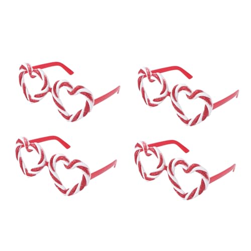 CONGARTENO 4 Paare Herzförmige Partybrillen Valentinstag Süße Candy Farbige Brillen Leicht Für Foto Dekorationen und Festliche Anlässe CONGARTENO 4 Paare Herzförmige Partybrillen Valentinstag Süße Candy Farbige Brillen Leicht Für Foto Dekorationen und Festliche Anlässe von CONGARTENO