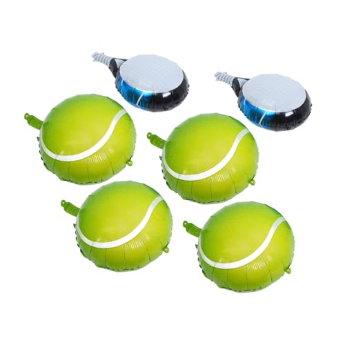 CONGARTENO 4 Stück Aufblasbare Tennisball partyballons mit Grünen Tennisbällen und Blauen Tennisschläger folienballons Aluminiumfolie Leicht Aufzuhängen Wetterfest für CONGARTENO 4 Stück Aufblasbare Tennisball partyballons mit Grünen Tennisbällen und Blauen Tennisschläger folienballons Aluminiumfolie Leicht Aufzuhängen Wetterfest für von CONGARTENO