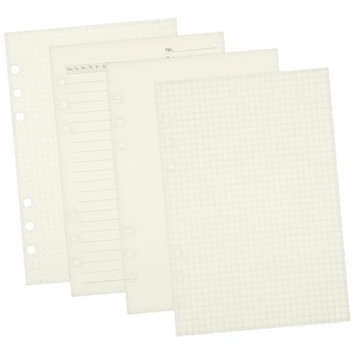 CONGARTENO 4 Stück Nachfüllpapier Kariert Gelocht Dickes Papier gegen Durchdrücken Lose für Ringbuch Planer Vielseitig Verwendbar für Studium Arbeit und Alltag CONGARTENO 4 Stück Nachfüllpapier Kariert Gelocht Dickes Papier gegen Durchdrücken Lose für Ringbuch Planer Vielseitig Verwendbar für Studium Arbeit und Alltag von CONGARTENO