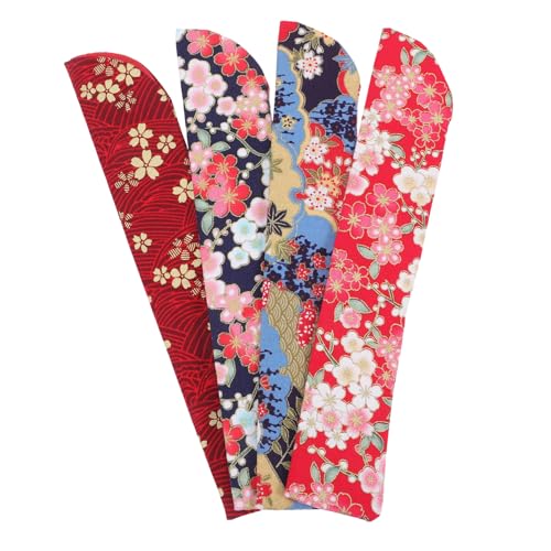 CONGARTENO 4 Stück Vintage Japanische Handfächer Tasche Faltbare Handfächerhülle aus Robustem mit Floralem Muster Leichtes Design für Handfächer Aufbewahrung und Geschenkidee CONGARTENO 4 Stück Vintage Japanische Handfächer Tasche Faltbare Handfächerhülle aus Robustem mit Floralem Muster Leichtes Design für Handfächer Aufbewahrung und Geschenkidee von CONGARTENO