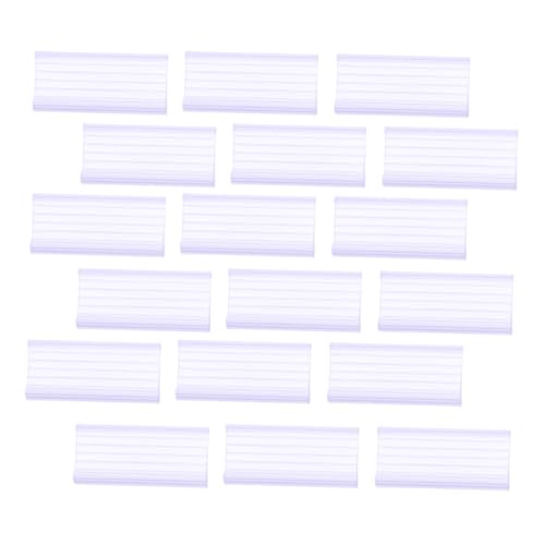CONGARTENO 40 Stück Teiliges PVC Preisschildhalter Transparenter Biegbarer Preisaufsteller für Drahtregale Robust Wasserfest Einsetzbar für Supermärkte und Einzelhandel Einfache CONGARTENO 40 Stück Teiliges PVC Preisschildhalter Transparenter Biegbarer Preisaufsteller für Drahtregale Robust Wasserfest Einsetzbar für Supermärkte und Einzelhandel Einfache von CONGARTENO