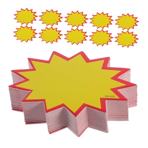 CONGARTENO 400 Stück Wiederbeschreibbare Preisschilder in Auffälligem Explosionsdesign Langlebige Papieretiketten für Supermarkt Einzelhandel Klare Preisangaben Vielseitig Einsetzbar CONGARTENO 400 Stück Wiederbeschreibbare Preisschilder in Auffälligem Explosionsdesign Langlebige Papieretiketten für Supermarkt Einzelhandel Klare Preisangaben Vielseitig Einsetzbar von CONGARTENO