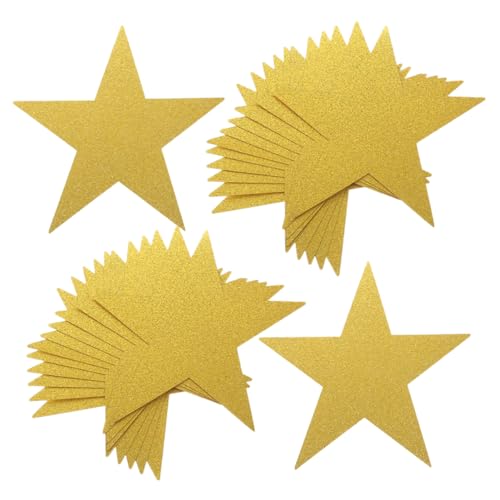 CONGARTENO 48 Stück Glitzer Papier Sterne Ausschnitte für Kreative Bastelarbeiten Dekoration für Klassenzimmer und Pinnwände für Zeichnungen Doodling und Diy Projekte CONGARTENO 48 Stück Glitzer Papier Sterne Ausschnitte für Kreative Bastelarbeiten Dekoration für Klassenzimmer und Pinnwände für Zeichnungen Doodling und Diy Projekte von CONGARTENO