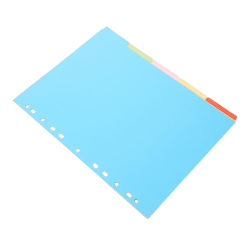 CONGARTENO 5 Blätter Trennblätter für Ringordner Teiliges Bunte Indexseiten mit Lochung zum Schnellen Sortieren und Organisieren von Notizbüchern und Dokumenten CONGARTENO 5 Blätter Trennblätter für Ringordner Teiliges Bunte Indexseiten mit Lochung zum Schnellen Sortieren und Organisieren von Notizbüchern und Dokumenten von CONGARTENO