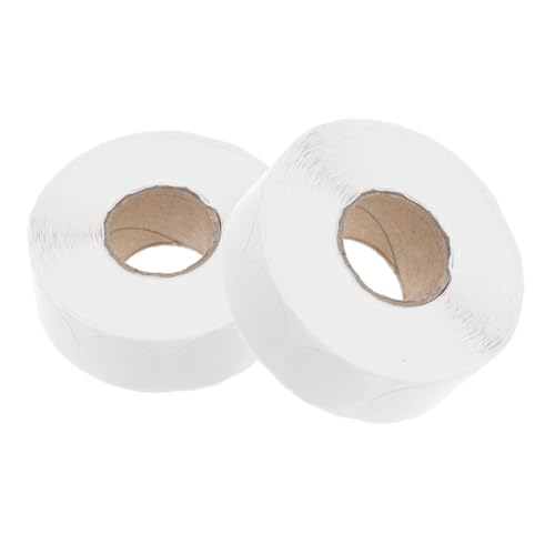 CONGARTENO 5 Rollen Runde Etiketten Durchmesser Selbstklebende Aufkleber für Büro Lager Lebensmittel Beschriftbar Vielseitige Klebepunkte für Gläser Verpackungen und Organisation von CONGARTENO