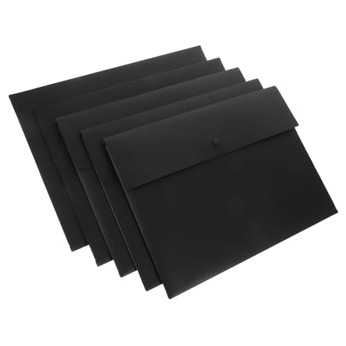 CONGARTENO 5 Stück Dokumententaschen Transparent mit Knopfverschluss Wasserdichte Kunststoff Mappe für Büro und Schule Dokumenten Organizer für Quittungen und Papiere Leichter CONGARTENO 5 Stück Dokumententaschen Transparent mit Knopfverschluss Wasserdichte Kunststoff Mappe für Büro und Schule Dokumenten Organizer für Quittungen und Papiere Leichter von CONGARTENO
