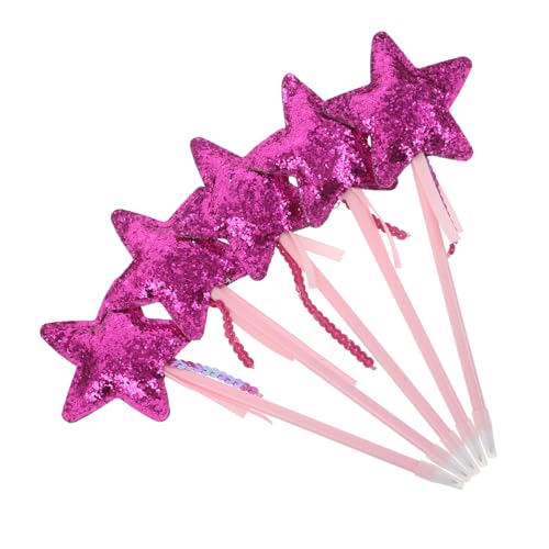 CONGARTENO 5 Stück Glitzer Kugelschreiber mit Sternenmotiv Kinderfreundliche Glitzernde Kawaii Gel-tinten Stifte für Schüler Weiche Schreibkugeln Vielseitig für Schule Büro und Party von CONGARTENO