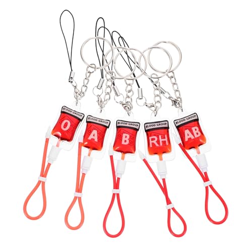 CONGARTENO 5 Stück Schlüsselanhänger mit Tasche gotisch klein Horror Schlüsselbundzubehör Telefon Schlüsselanhänger Halloween -Partyzubehör hängende Abs rot CONGARTENO 5 Stück Schlüsselanhänger mit Tasche gotisch klein Horror Schlüsselbundzubehör Telefon Schlüsselanhänger Halloween -Partyzubehör hängende Abs rot von CONGARTENO
