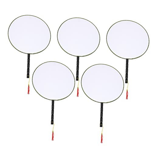CONGARTENO 5 Stück Teiliges Blanko Fan für Kunst und Malerei Diy Handwerksmaterialien für Kreative Projekte mit Aufhängeschnur Zufälliger Stil CONGARTENO 5 Stück Teiliges Blanko Fan für Kunst und Malerei Diy Handwerksmaterialien für Kreative Projekte mit Aufhängeschnur Zufälliger Stil von CONGARTENO