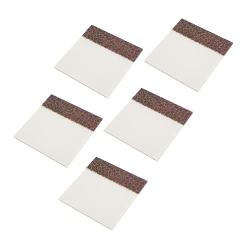 CONGARTENO 5 Stück Teiliges Leopard Klebezettel Sichtbare Haftnotizen mit Auffälligem Design Praktisches Schreibpad für Schule Büro und Alltag Leicht Abreißbar Modische Notizblöcke von CONGARTENO