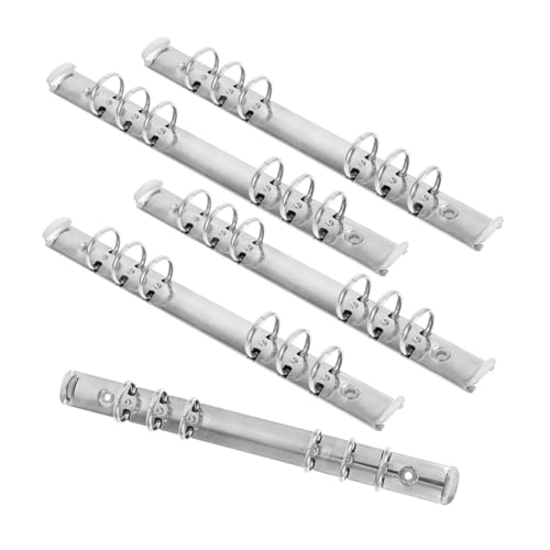 CONGARTENO 5 Stück Teiliges Metall Buchbinder Ringe Ringmechanismus für Loseblatt Notizbuch Planer Ersatz Kit Robust Leicht Einfach zu Öffnen und Schließen Geeignet für DIY Buchbindung Büro CONGARTENO 5 Stück Teiliges Metall Buchbinder Ringe Ringmechanismus für Loseblatt Notizbuch Planer Ersatz Kit Robust Leicht Einfach zu Öffnen und Schließen Geeignet für DIY Buchbindung Büro von CONGARTENO