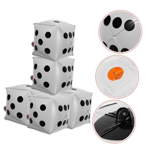 CONGARTENO 5 Stück Würfel Folienballons Weiß Aluminium Würfel Luftballons für Party Geburtstag Dekoration Fotorequisiten Spiel Event Zubehör CONGARTENO 5 Stück Würfel Folienballons Weiß Aluminium Würfel Luftballons für Party Geburtstag Dekoration Fotorequisiten Spiel Event Zubehör von CONGARTENO