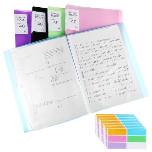 CONGARTENO 5 Teiliges Präsentationsbuch mit Klarsichthüllen Dokumentenmappe mit Aufklebern Portfolio Ordner für Büro Schule Praktische Aufbewahrung und Schnelle Dateikategorisierung CONGARTENO 5 Teiliges Präsentationsbuch mit Klarsichthüllen Dokumentenmappe mit Aufklebern Portfolio Ordner für Büro Schule Praktische Aufbewahrung und Schnelle Dateikategorisierung von CONGARTENO
