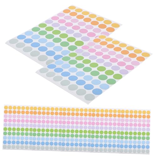 CONGARTENO 50 Blatt Bunte Selbstklebende Runde Etiketten Haftetiketten für Markierung Geschenkverpackung Büroorganisation Ablösbare Klebepunkte für Vielseitige Verwendung CONGARTENO 50 Blatt Bunte Selbstklebende Runde Etiketten Haftetiketten für Markierung Geschenkverpackung Büroorganisation Ablösbare Klebepunkte für Vielseitige Verwendung von CONGARTENO