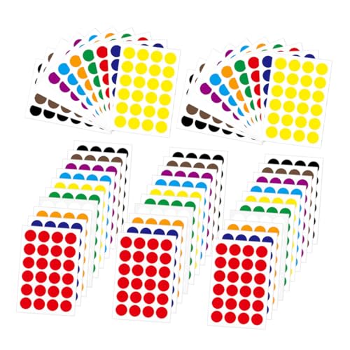 CONGARTENO 50 Blatt Selbstklebend Farbige Punktetiketten zum Beschriften Farbcodierung Klebepunkte für Büro Haushalt DIY und Markierung CONGARTENO 50 Blatt Selbstklebend Farbige Punktetiketten zum Beschriften Farbcodierung Klebepunkte für Büro Haushalt DIY und Markierung von CONGARTENO